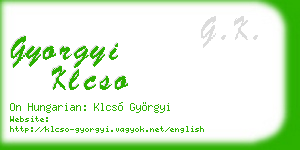 gyorgyi klcso business card